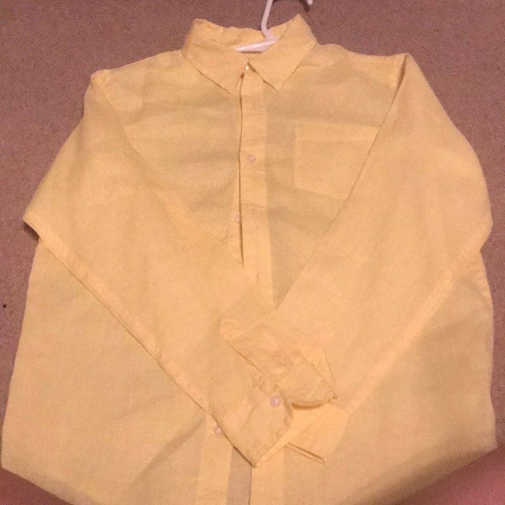 Boys Jamie & Jack yellow button down